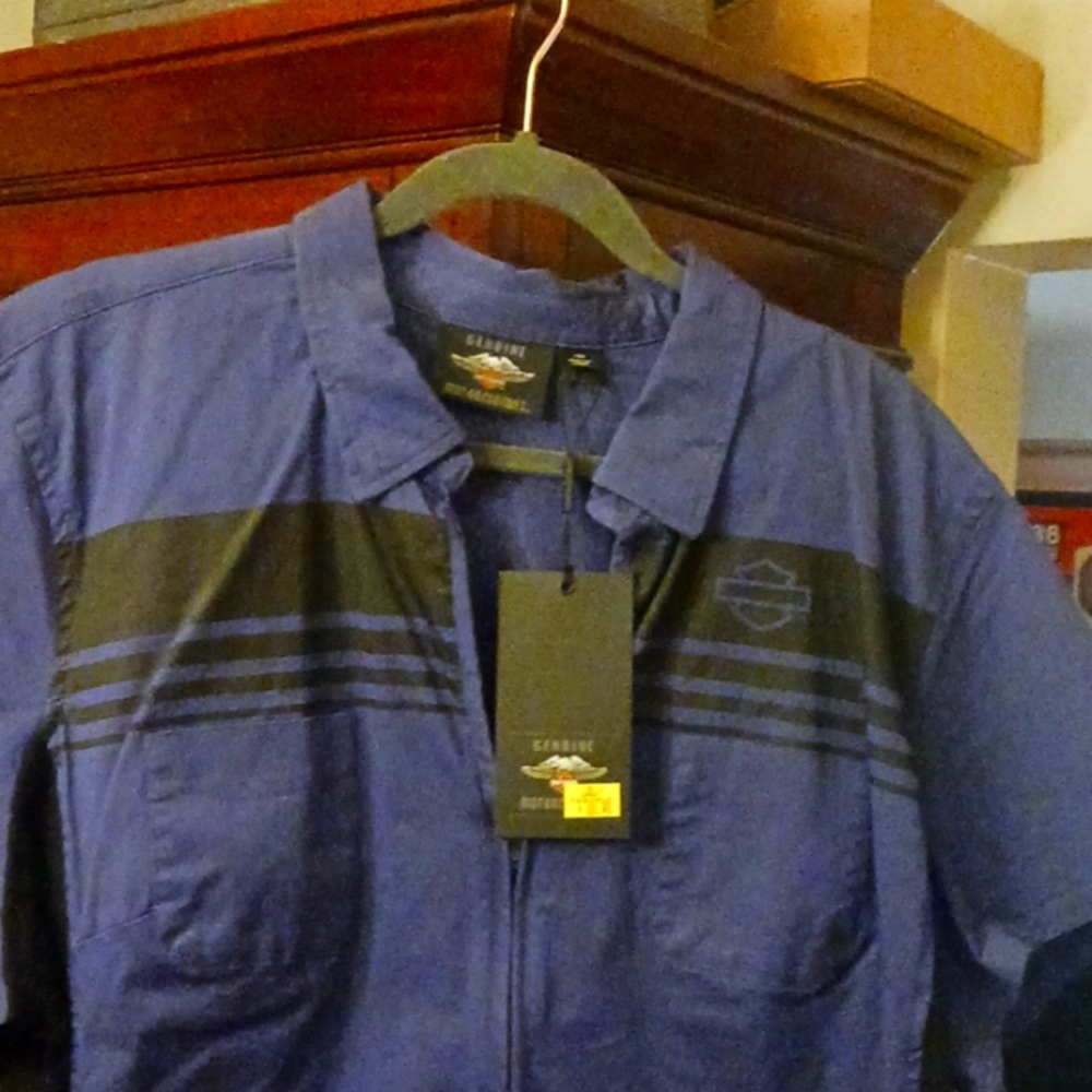 Harley Davidson womans garage shirt.
